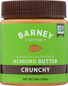 BARNEY BUTTER: Almond Butter Crunchy, 10 Oz