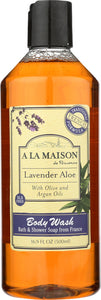 A LA MAISON: Lavender Aloe Body Wash, 16.9 fl oz