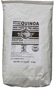 ALTER ECO: Organic Pearl Quinoa, 25 lb