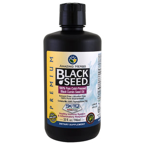 AMAZING HERBS: Oil Black Seed Premium, 32 oz