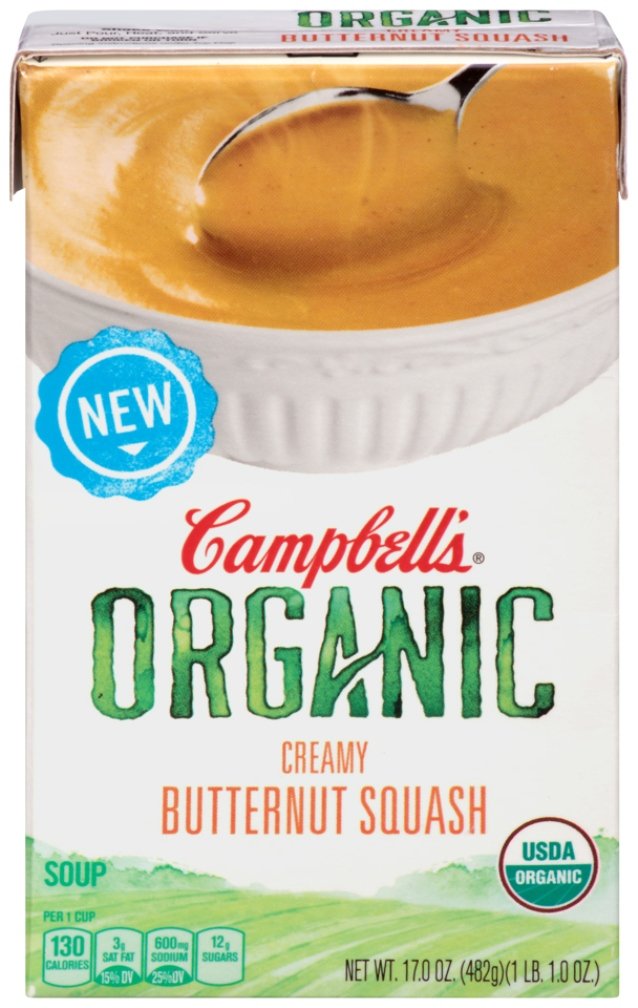 CAMPBELLS: Butternut Squash Organic Soup, 17 oz