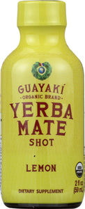 GUAYAKI: Yerba Mate Organic Energy Shot Lemon, 2 oz