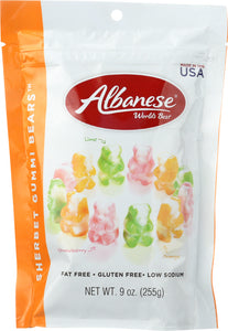 ALBANESE: Sherbert Gummi Bears , 9 oz