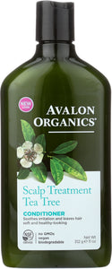AVALON ORGANICS: Conditioner Scalp Treatment Tea Tree, 11 Oz