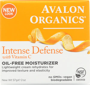 AVALON ORGANICS: Intense Defense Vitamin C Renewal Rejuvenating Oil-Free Moisturizer, 2 oz