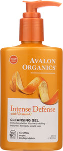AVALON ORGANICS: Intense Defense Vitamin C Renewal Refreshing Cleansing Gel, 8.5 oz