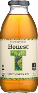 HONEST TEA: Organic Unsweetened Just Green Tea, 16 oz