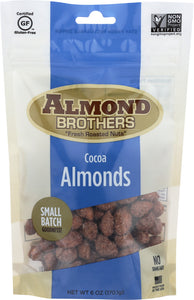 ALMOND BROTHERS: Almonds-Whole Cocoa, 6 oz