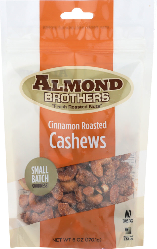 ALMOND BROTHERS: Cashews-Cinnamon, 6 oz