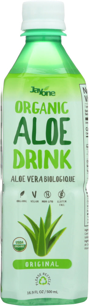 JAYONE: Aloe Pulp Juice Original with Vitamin C, 16.9 oz