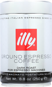 ILLY: Espresso Dark Roast Ground Coffee, 8.8 oz