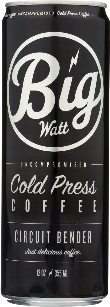 BIG WATT: Cold Press Coffee, 12 oz
