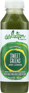 EVOLUTION FRESH: Sweet Greens and Lemon Juice, 15.2 oz