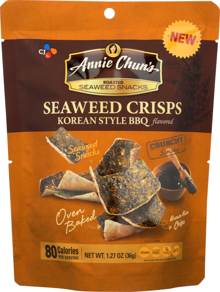 ANNIE CHUNS: Seaweed Crisps Korean Bbq, 1.27 oz