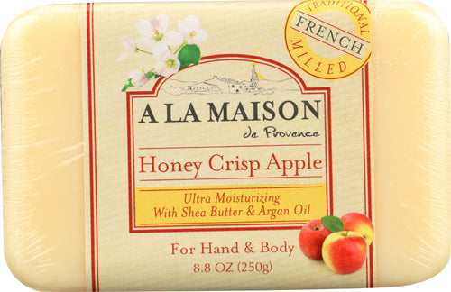 A LA MAISON DE PROVENCE: Honey Crisp Apple Bar Soap, 8.8 oz