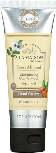 A LA MAISON DE PROVENCE: Hand Cream Sweet Almond, 1.7 oz