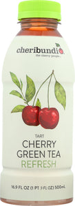 CHERIBUNDI: Tart Cherry Refresh Green Tea, 16.9 Oz