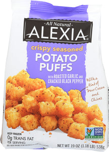 ALEXIA: Crispy Seasoned Potato Puffs, 19 oz