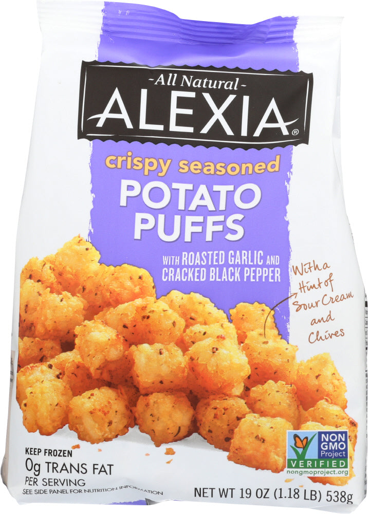 ALEXIA: Crispy Seasoned Potato Puffs, 19 oz