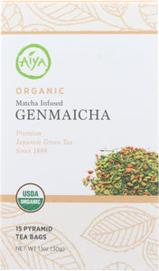 AIYA: Organic Matcha Infused Genmaicha Tea, 30 gm