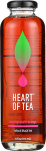 HEART OF TEA: Iced Tea Pomegranate Orange, 14 oz