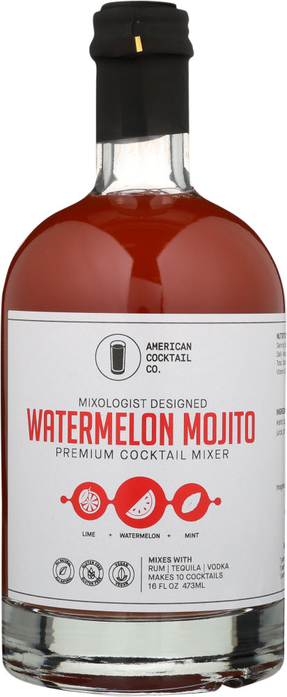 AMERICAN COCKTAIL COMPANY: Mixer Watermelon Mojito, 16 fo