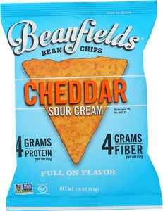 BEANFIELDS: Cheddar Sour Cream Bean Chips, 1.5 oz