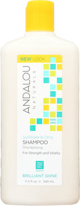 ANDALOU NATURALS: Brilliant Shine Shampoo Sunflower and Citrus, 11.5 Oz