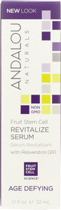 ANDALOU NATURALS: Fruit Stem Cell Revitalize Serum , 1.1 Oz