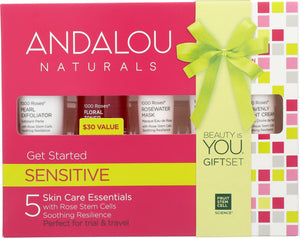 ANDALOU NATURALS: Sensitive Get Started Kit, 5 pc