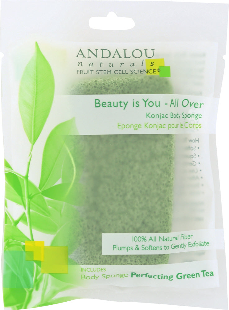 ANDALOU NATURALS: Beauty Is You All Over Konjac Body Sponge, 1 ea