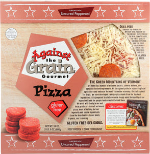 AGAINST THE GRAIN: Pepperoni Pizza Gluten Free, 24 oz