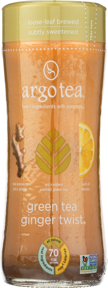 ARGO TEA: Green Tea Ginger Twist, 13.5 oz