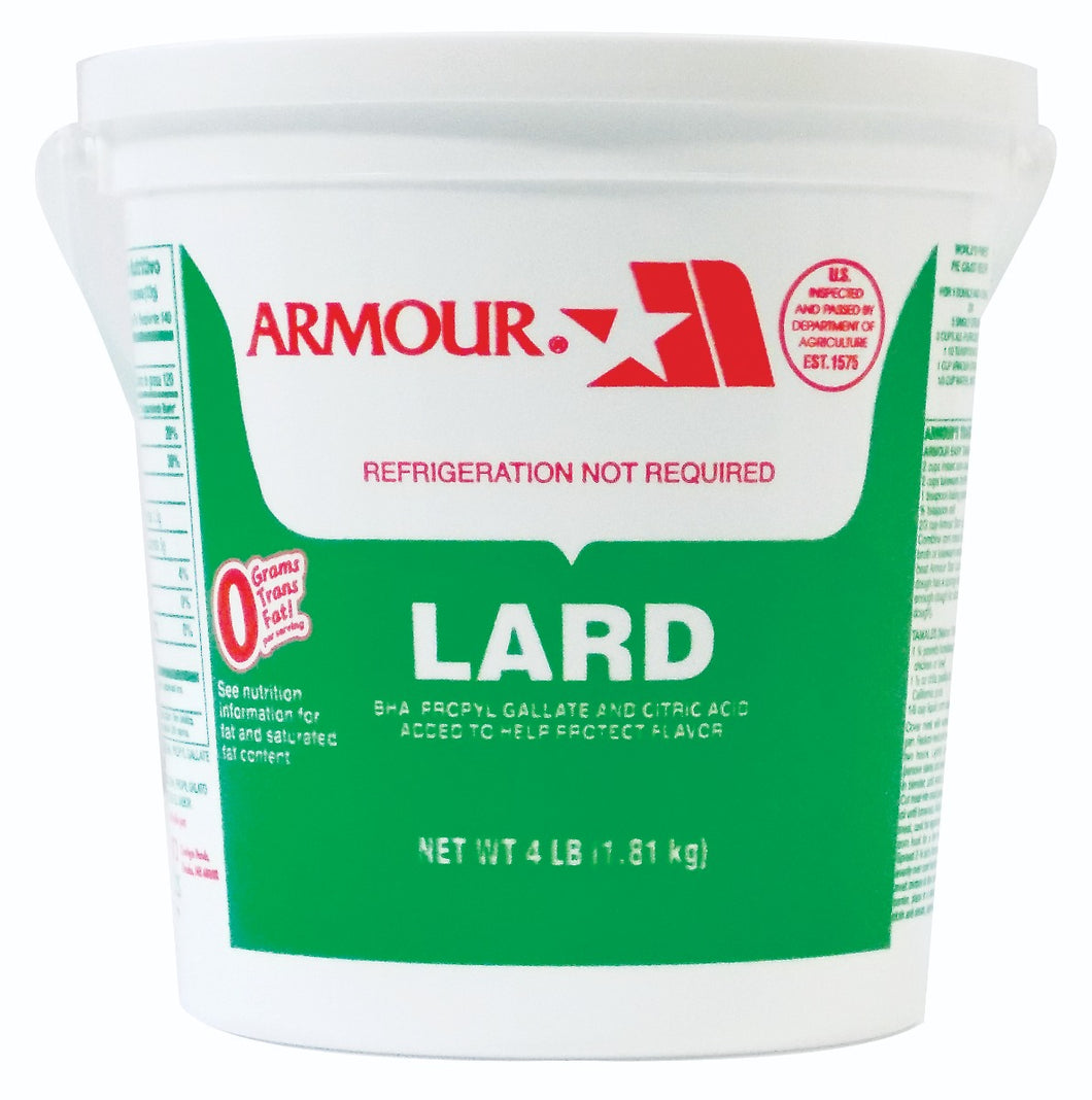 ARMOUR: Lard in Pail, 4 lb