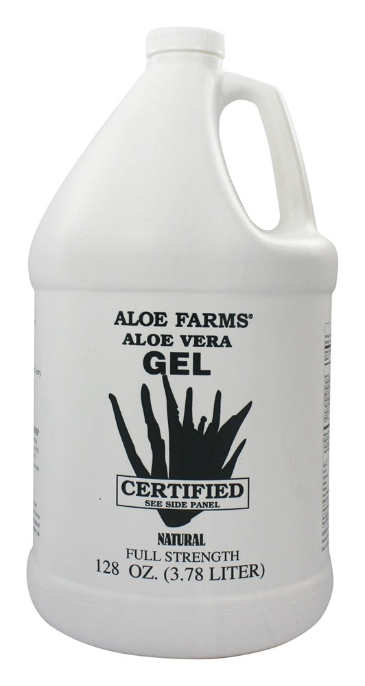 ALOE FARMS: Aloe Vera Gel Organic Gallon, 128 oz