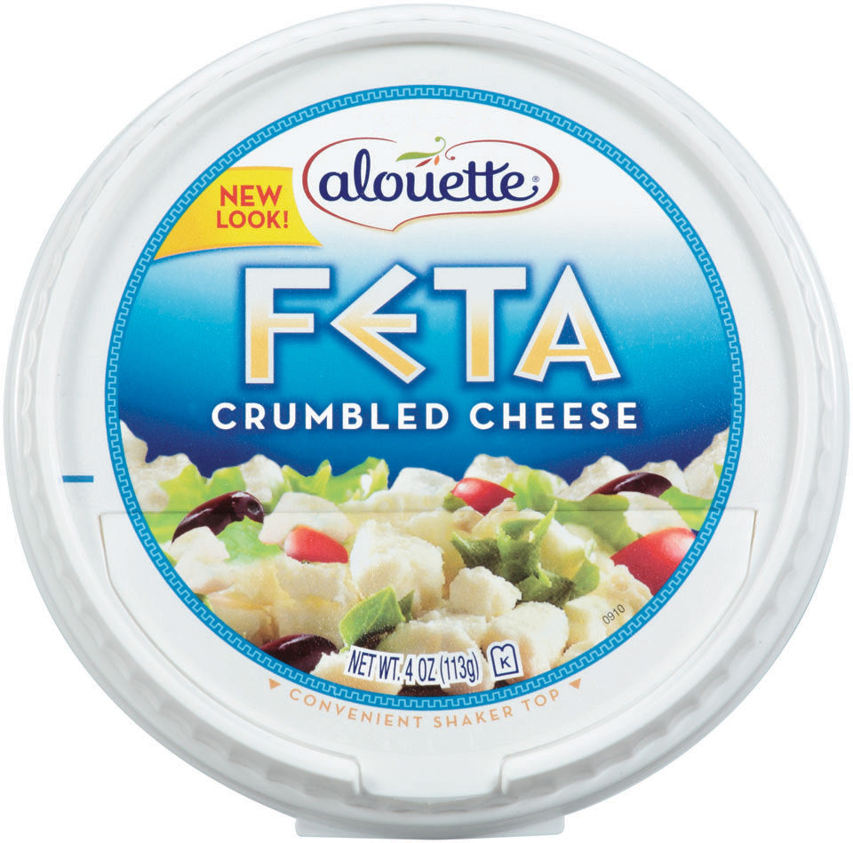 ALOUETTE: Natural Freshly Feta Crumbled Cheese, 4 oz