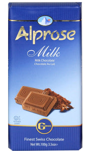 ALPROSE SWISS: Chocolate Milk Bar, 3.5 oz