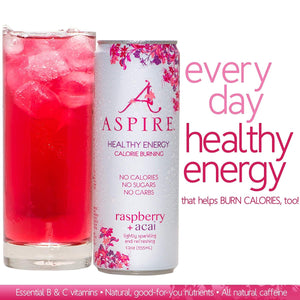 ASPIRE: Raspberry Acai Healthy Energy Drink, 12 fl oz