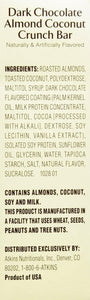 ATKINS: Snack Bar Dark Chocolate Almond Coconut Crunch (5x1.4oz bars), 7 oz