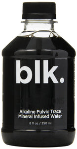 BLK: Alkaline Fulvic Trace Mineral Enriched Water, 8 Oz