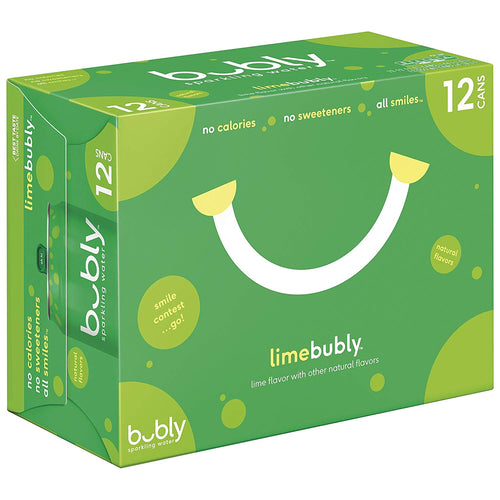 bubly Sparkling Water, Lime, 12 fl oz. cans (12 Pack)