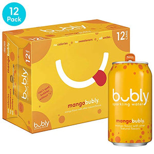 bubly Sparkling Water, Mango, 12 fl oz. cans (12 Pack)