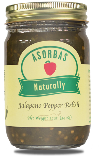 ASORBAS: Jalapeno Pepper Relish, 12 oz