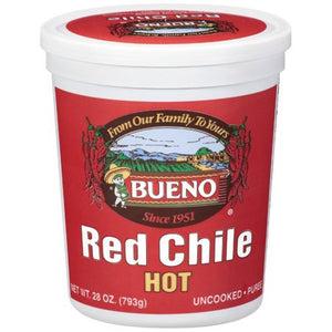 BUENO: Red Chile Hot Puree, 28 oz