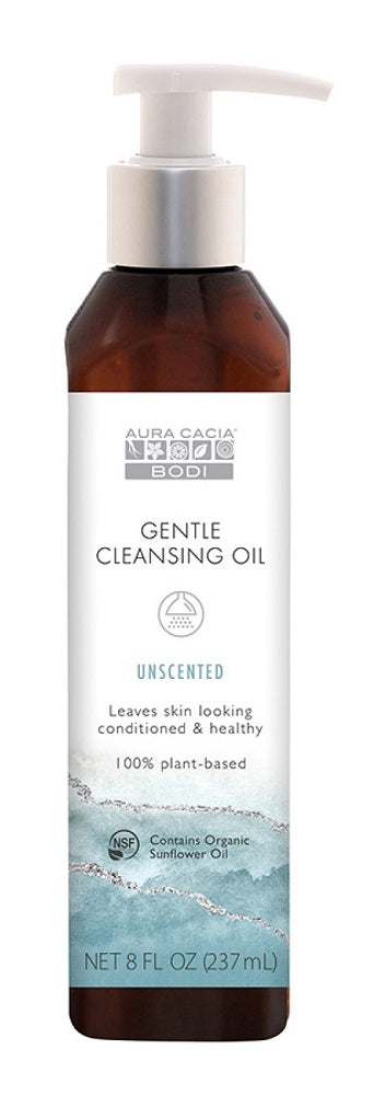 AURA CACIA: Unscented Gentle Cleansing Oil, 8 oz