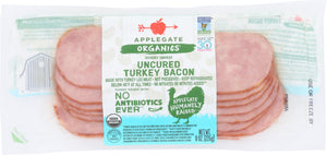 APPLEGATE: Organic Uncured Turkey Bacon, 8 oz