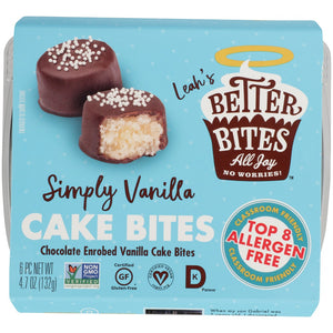 BETTER BITES: Cake Bites Simply Vanilla, 4.70 oz