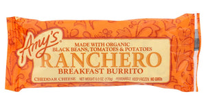 AMYS: Ranchero Breakfast Burrito, 6 oz